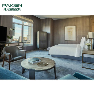 अनुकूलित आधुनिक डिजाइन 5 स्टार होटल लकड़ी के बेडरूम फर्नीचर सेट