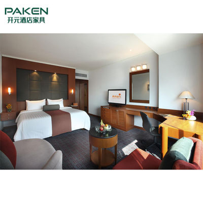 ODM अनुकूलित आकार 4 सितारा होटल ठोस लकड़ी के बेडरूम सेट
