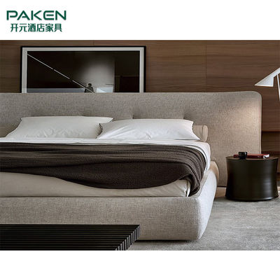लोकप्रिय डिजाइन संक्षिप्त शैली बेड आधुनिक विला फर्नीचर बेडरूम फर्नीचर अनुकूलित करें