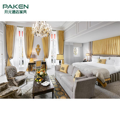 PAKEN वाणिज्यिक होटल के बेडरूम फर्नीचर वैकल्पिक सामग्री के साथ सेट करता है