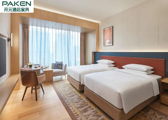 हयात होटल कक्ष बांस लिबास फर्नीचर न्यूनतम शैली सीधी रेखा अनुकूलन योग्य रंग