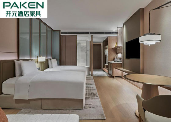 होटल समूह पांच सितारा पूर्ण सेट बेडरूम फर्नीचर सूट हिल्टन डिजाइन